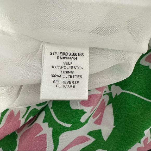 Davi & Dani Floral Print Women's Skirt Pink and Green NWT Size Med Lined Spring - Picture 10 of 10